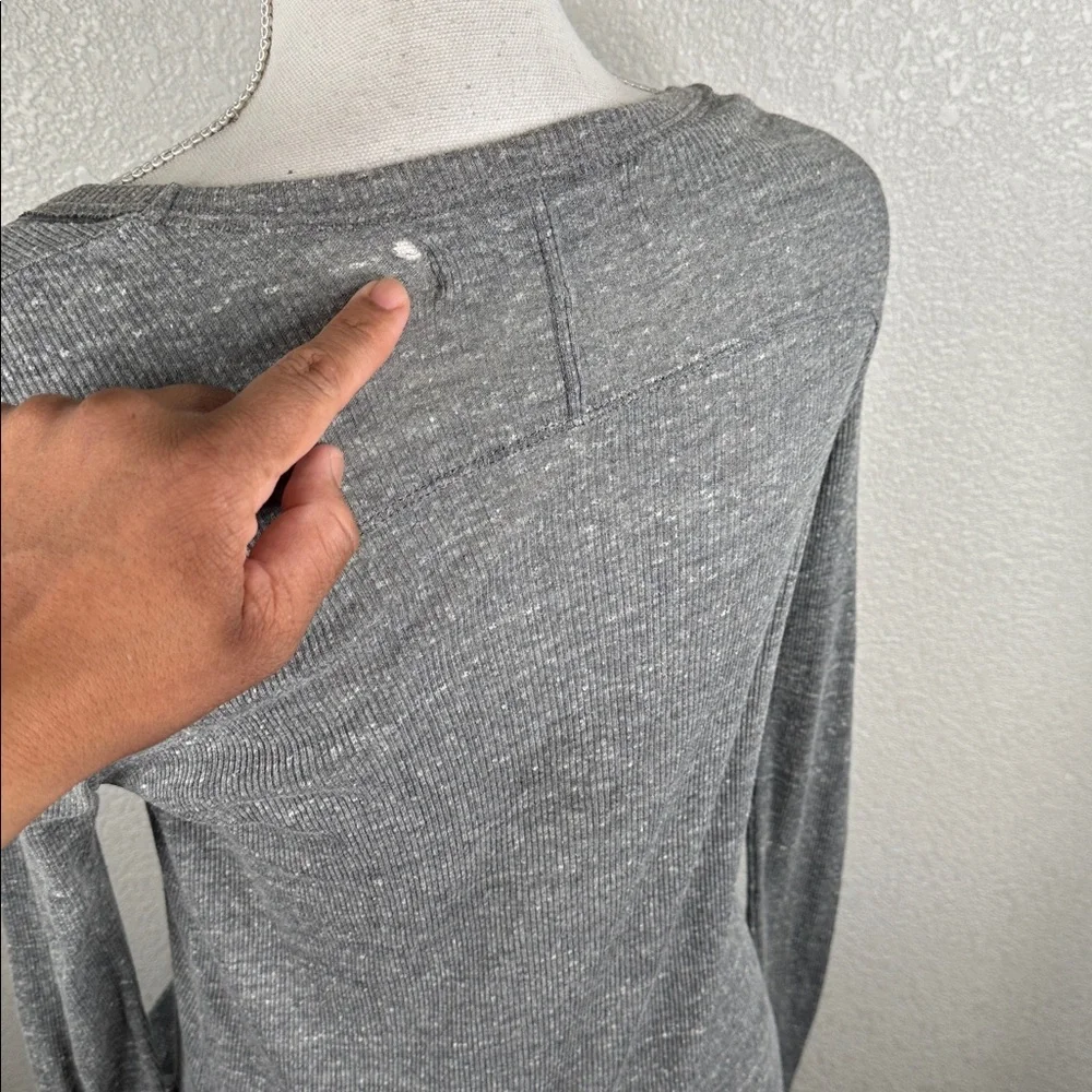 Free People Beach Gray Lightweight Button Down Long Swim Cover Up‎ Size Medium
